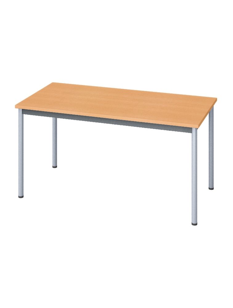 Table de réunion Rectangulaire - 140 x 70 cm - Pieds aluminium